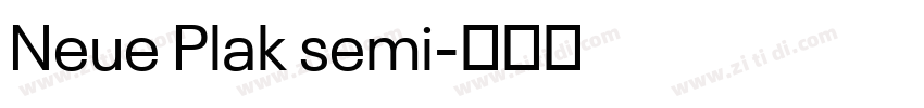Neue Plak semi字体转换